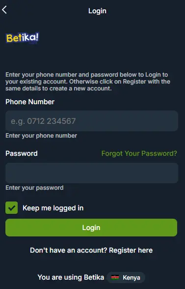 Login